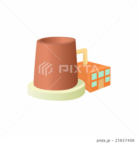 Factory with cylinder to store chemicals icon Factory with cylinder to store chemicals icon 25657406