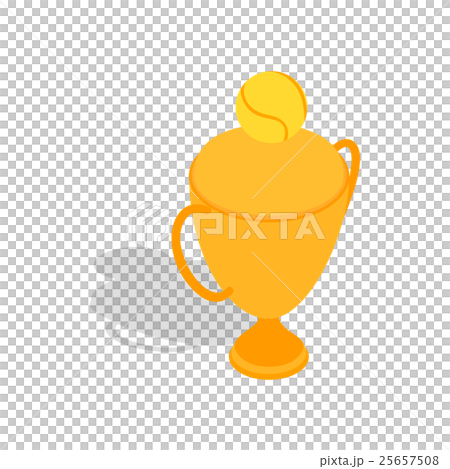 Tennis trophy cup icon, isometric 3d style - Stock Illustration ...