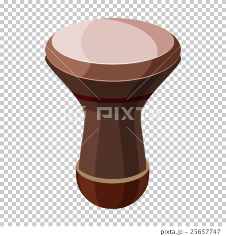 Darbuka, percussive musical instrument icon 25657747
