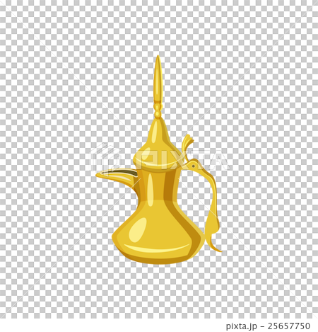 Turkish teapot icon, cartoon style 25657750