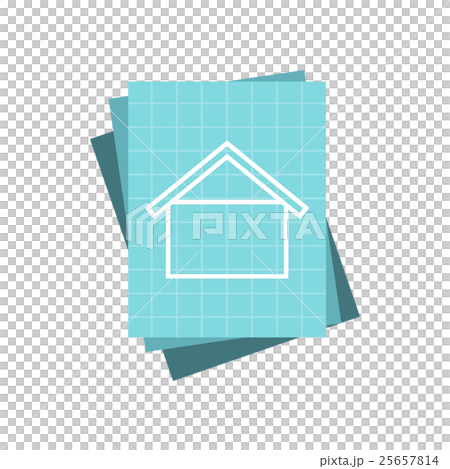 House project icon, flat style - Stock Illustration [25657814] - PIXTA