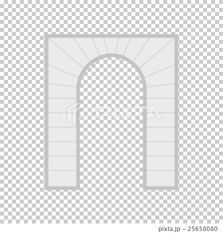 Stone arch icon in flat style - Stock Illustration [25658080] - PIXTA