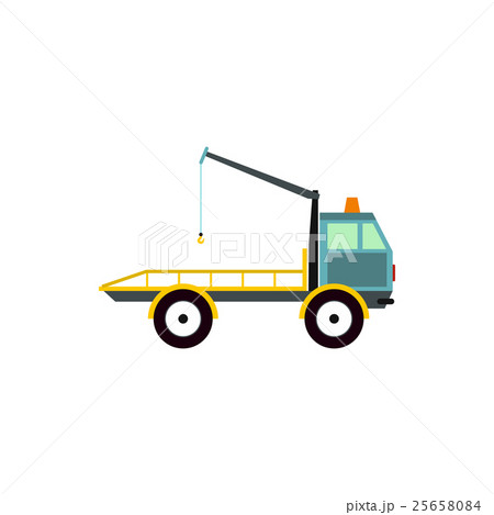Tow truck for transportation cars icon, flat style 25658084