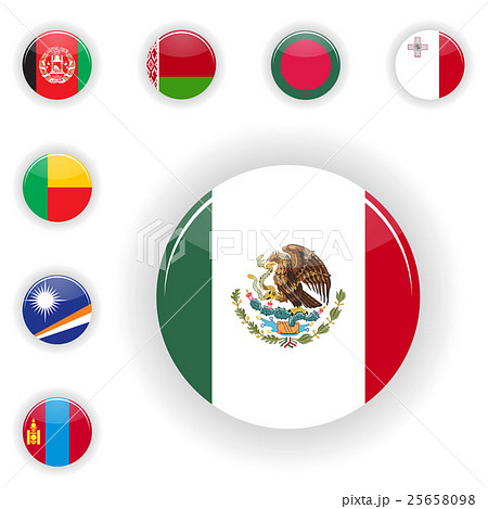 Flags set of the world 25658098