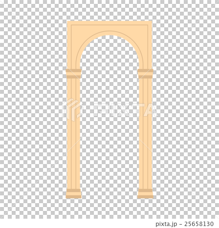 Antique portal icon, flat style Antique portal icon, flat style 25658130