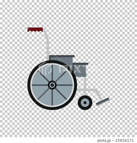 Wheelchair icon in flat style 25658171