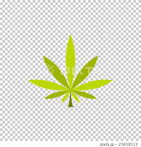 Marijuana leaf icon in flat style Marijuana leaf icon in flat style 25658513