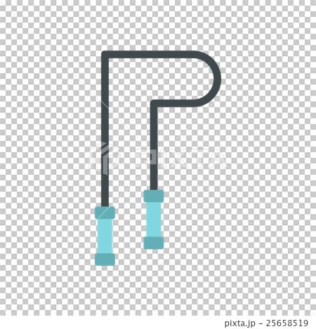 Skipping rope icon, flat style Skipping rope icon, flat style 25658519