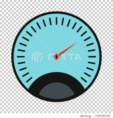 Speedometer icon in flat style 25658526