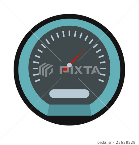 Speedometer icon in flat style 25658529
