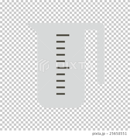 Kitchen measuring cup icon, flat style - Stock Illustration [25658551 ...