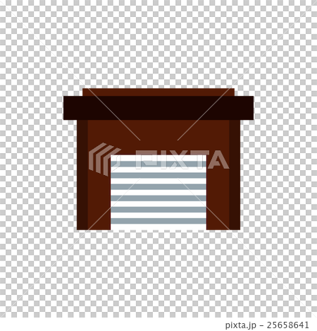 Garage icon, flat style Garage icon, flat style 25658641