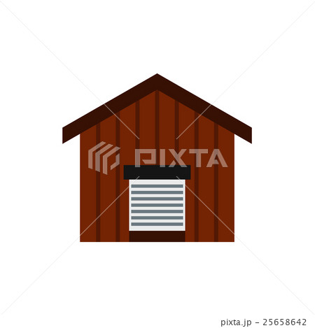 Large barn icon, flat style Large barn icon, flat style 25658642