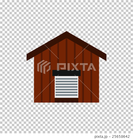 Large barn icon, flat style Large barn icon, flat style 25658642