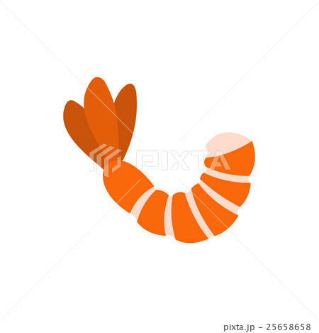 Shrimp icon in flat style Shrimp icon in flat style 25658658