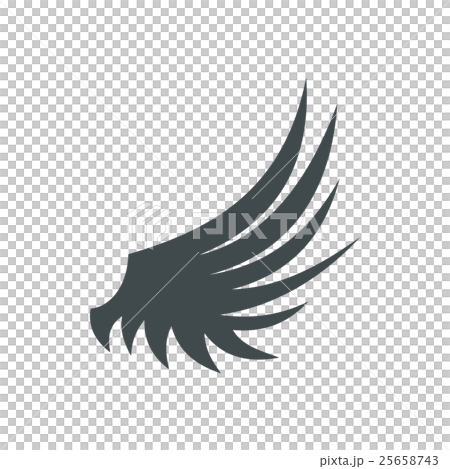 Birds wing icon, flat style - Stock Illustration [25658743] - PIXTA