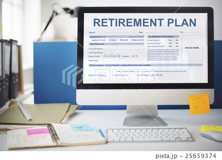 Retirement Plan Form Insurance Financial Concept Retirement Plan Form Insurance Financial Concept 25659374