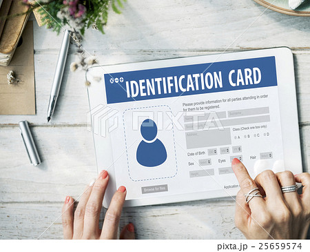 National Identification Card Data Information Citizen Concept National Identification Card Data Information Citizen Concept 25659574