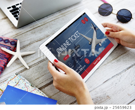 Air Ticket Flight Booking Concept 25659623