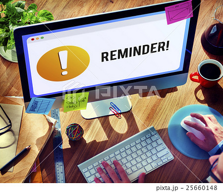 Reminder Notification Alert Exclamation Point Concept 25660148