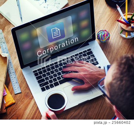 Business Organization Application Page Icon Concept 25660402