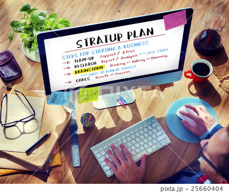 Business Plan Strategy Success Goals Research Concept 25660404