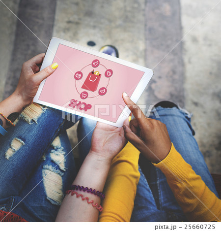 Shopping Online Buy Sale Shopahoslics Concept 25660725