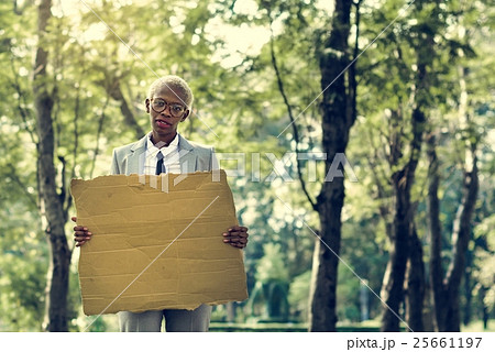 Businesswoman Blank Copy Space Conservation Concept Businesswoman Blank Copy Space Conservation Concept 25661197