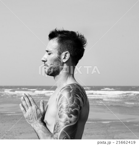 Yoga Meditation Concentration Peaceful Serene Relaxation Concept 25662419