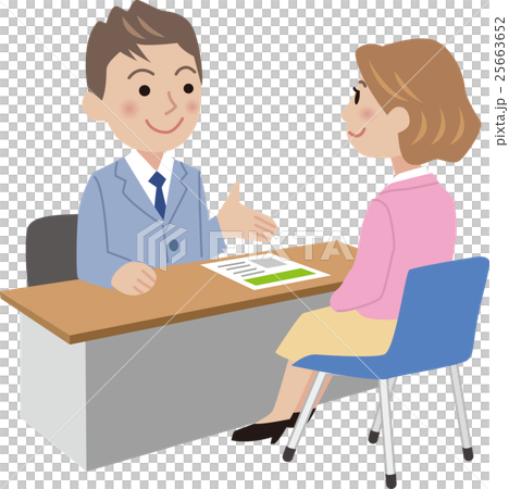插图素材: 面试 采访 面谈