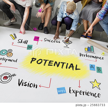 Improvement Potential Excellence Diagram Graphic Concept 25663733