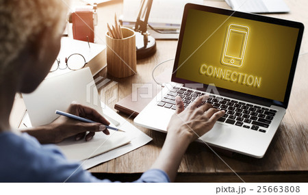 Communication Connection Internet Graphic Concept 25663808