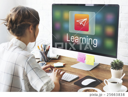 Academic E-Learning Education Online Application Concept 25663838