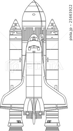 スペースシャトル イラストのイラスト素材 25663922 Pixta