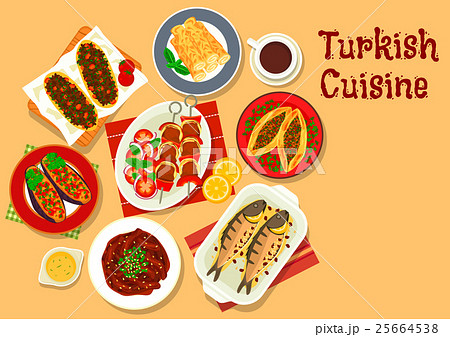 Turkish cuisine icon for restaurant design 25664538