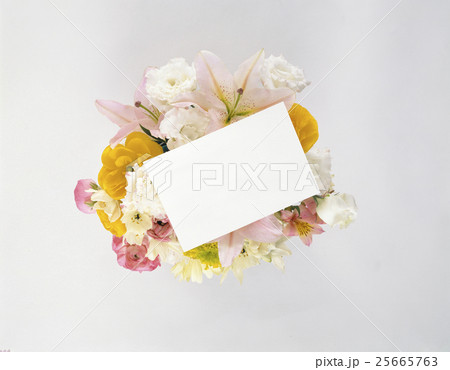 贈り物 花束とメッセージカード 贈り物 花束とメッセージカード 25665763