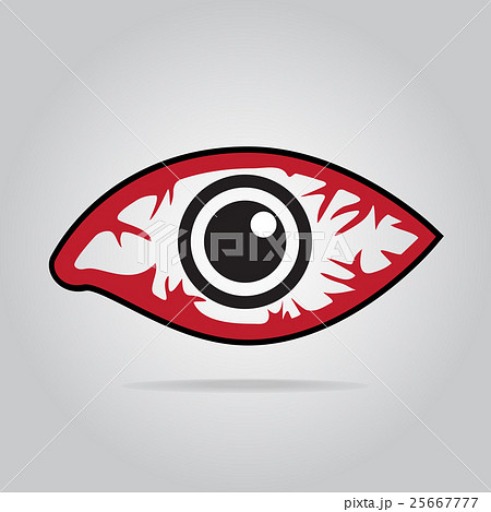Eeye redness icon, Inflammatory disease of eyes. 25667777