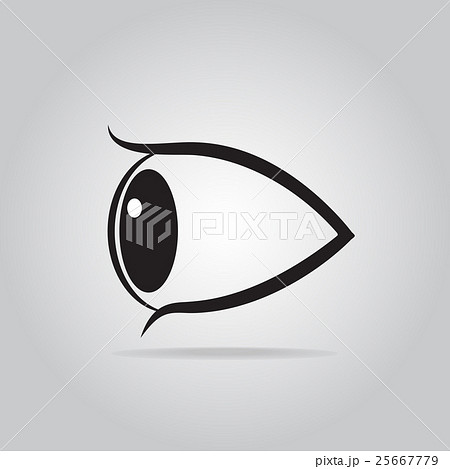 Eye icon flat style vector illustration 25667779