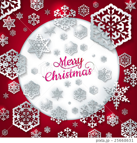 White paper christmas snowflake. EPS 10 25668631