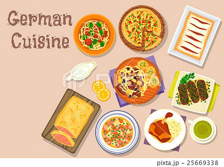 German cuisine lunch icon for menu design German cuisine lunch icon for menu design 25669338