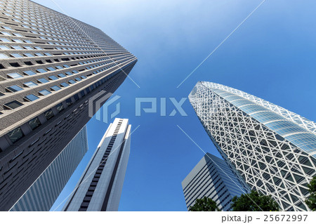 新宿 高層ビル群の風景 新宿 高層ビル群の風景 25672997