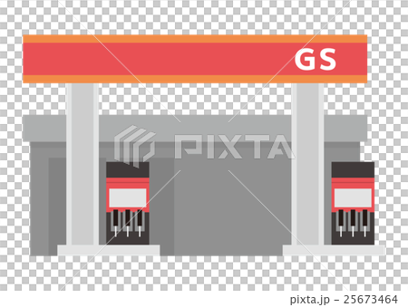 ガソリンスタンド【建物・シリーズ】 ガソリンスタンド【建物・シリーズ】 25673464