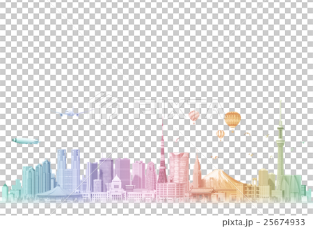 Tokyo landmark gradation 1 25674933