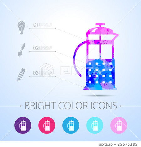 Vector watercolor icon Vector watercolor icon 25675385
