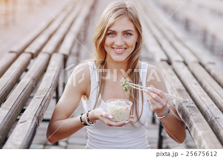 diet food beautiful girl diet food beautiful girl 25675612