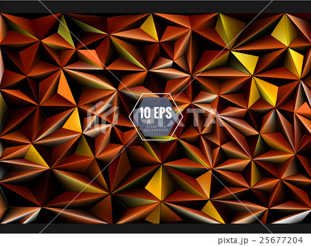 Polygonal abstract background in orange gold color 25677204