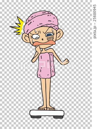 体重が増えてヤバい！と思っている女性 25680945