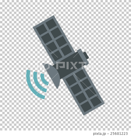 Satellite icon, flat style Satellite icon, flat style 25681223