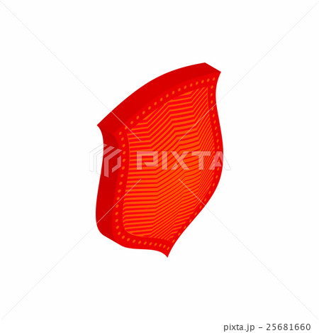 Red shield icon, isometric 3d style 25681660
