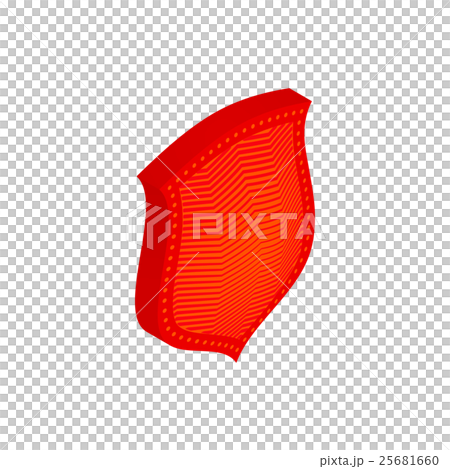 Red shield icon, isometric 3d style 25681660
